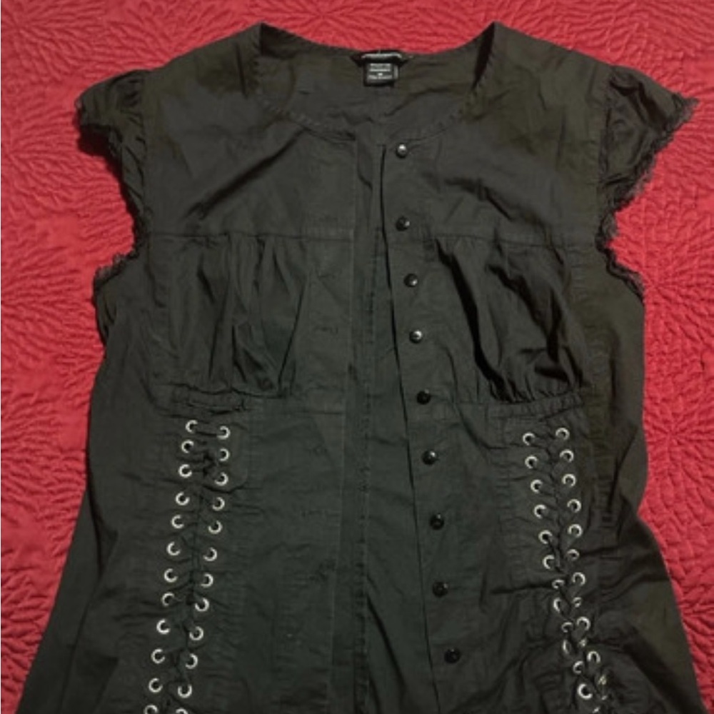 Black Gothic Corset Top